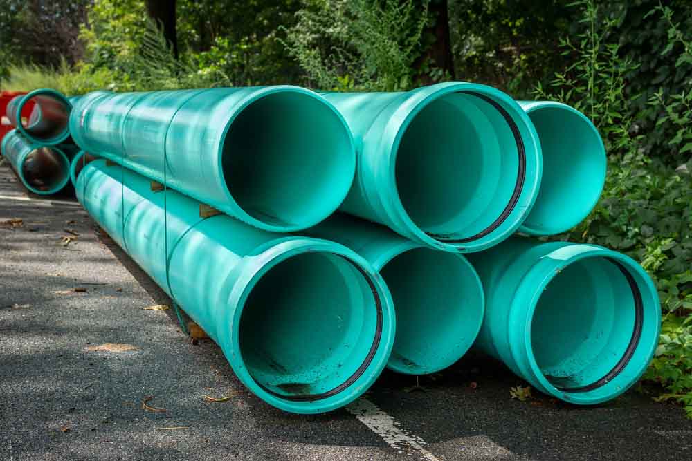 PVC sewer pipe